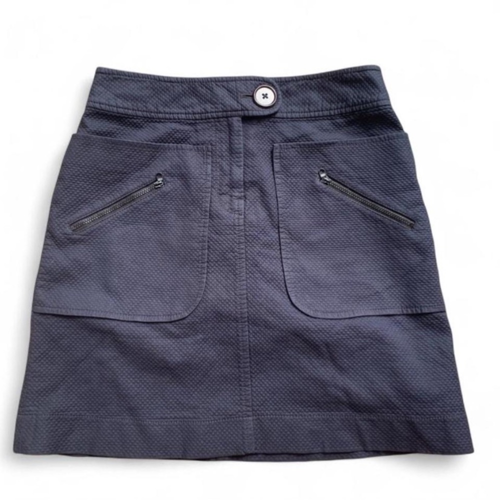 Elevenses Black Textured Mini Skirt